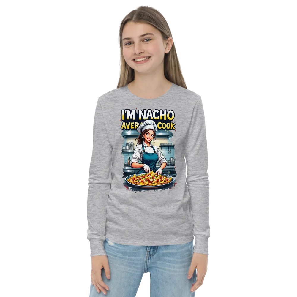 Nacho Average Cook Youth Long Sleeve T-Shirt product image (15)