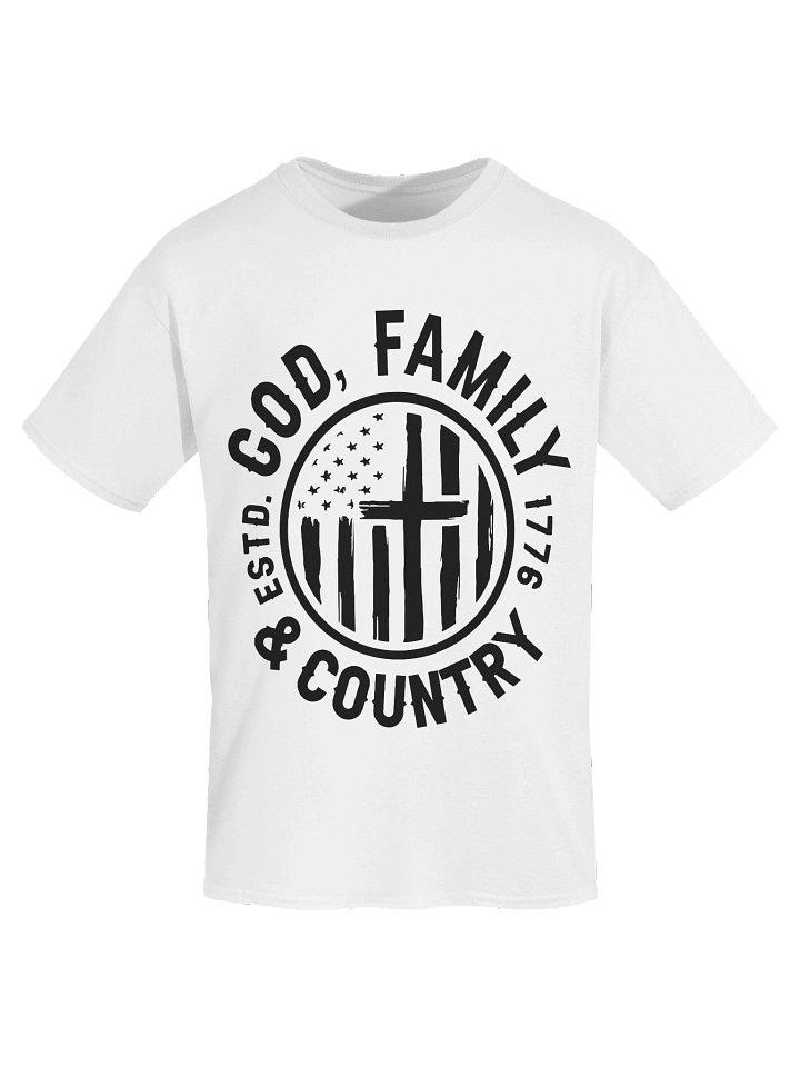 God, Family, Country Men's Tee - White product image (1)