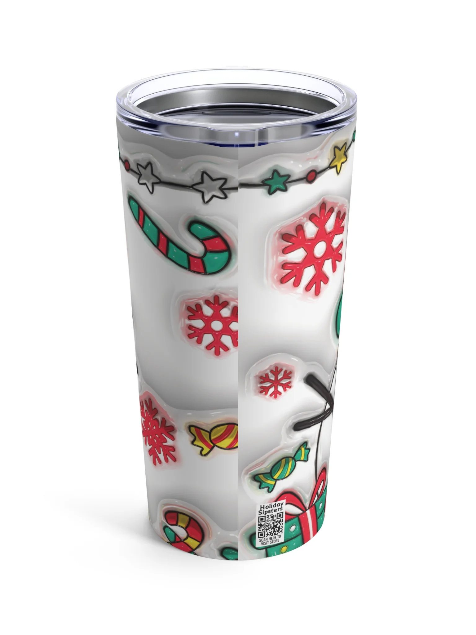 Happy Snowman Stainless Steel Tumbler product image (3)