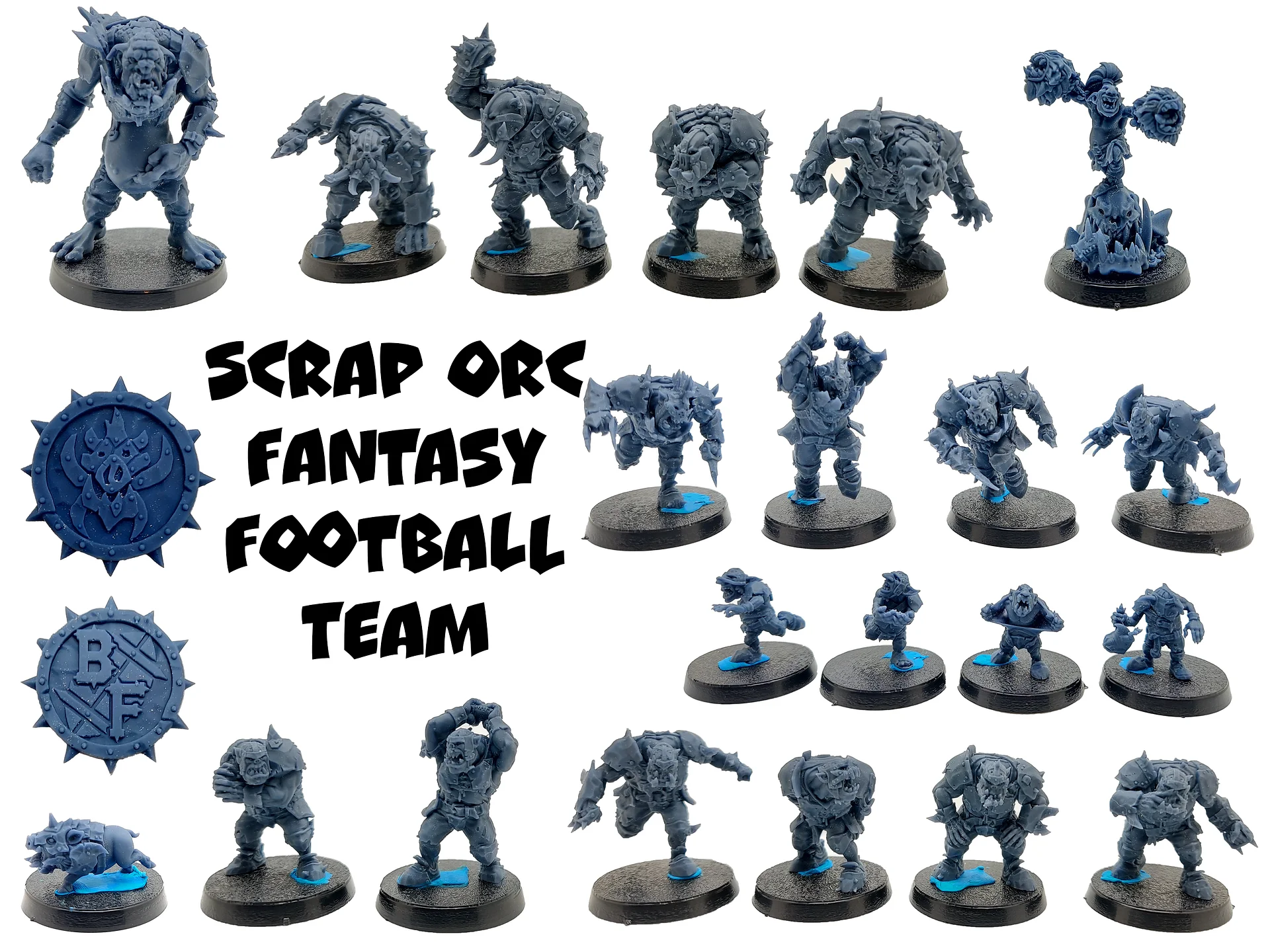 Scrap Orcs Fantasy Football Team - Brutefun Miniatures product image (1)
