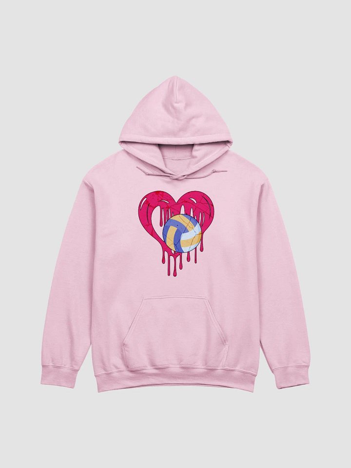 Heart Volleyball Dripping Love Hoodie product image (9)