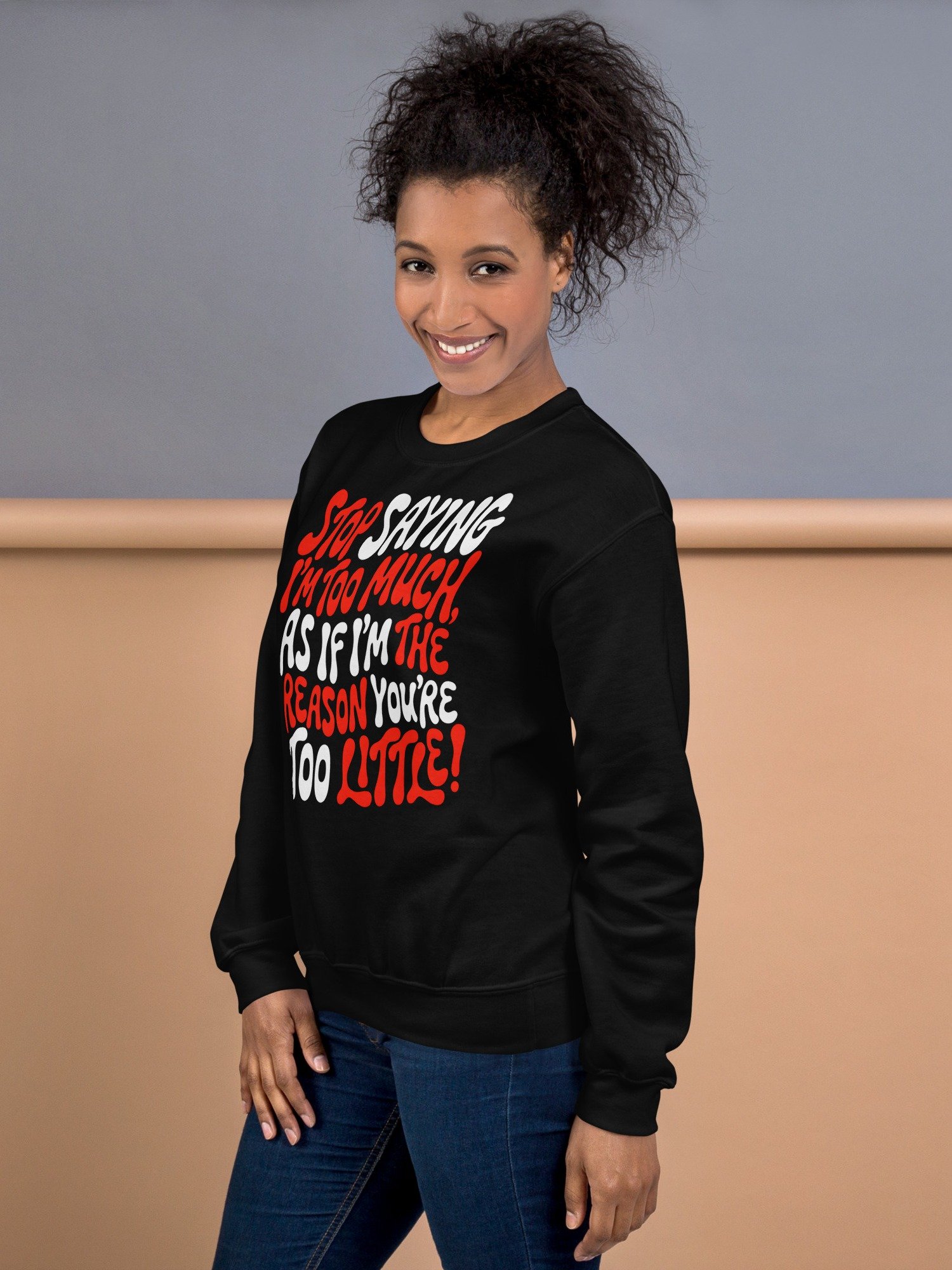 You're Not Too Much Human Design Manifestor Sweatshirt product image (7)