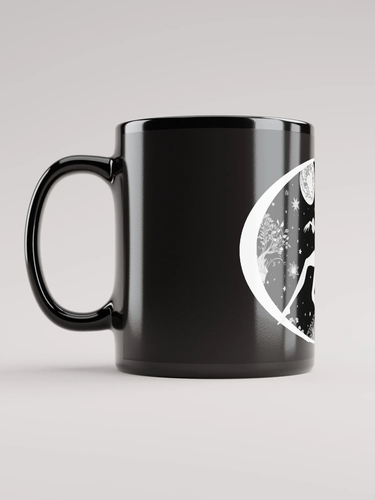 Elliptique - Black Glossy Mug product image (6)