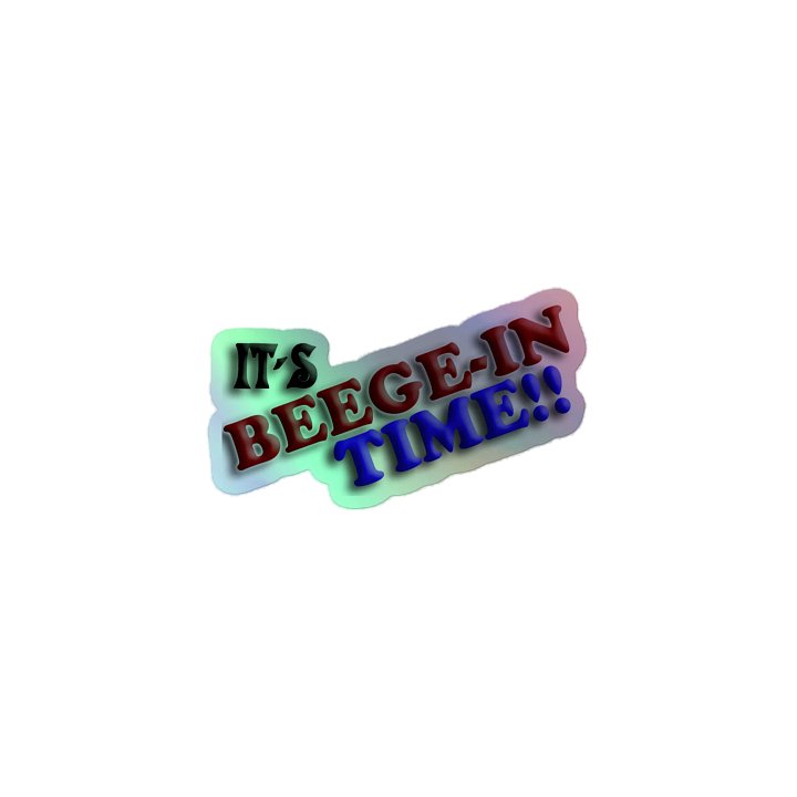 Beege-in time Holo Sticker product image (1)