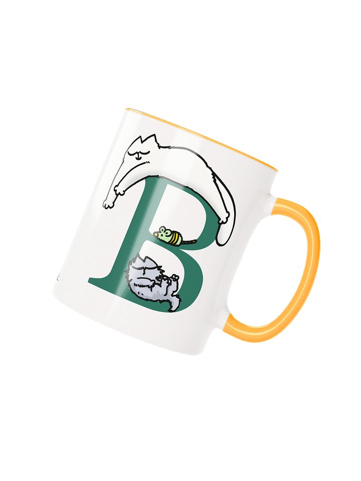 Cat Monogram Mug - B product image (1)