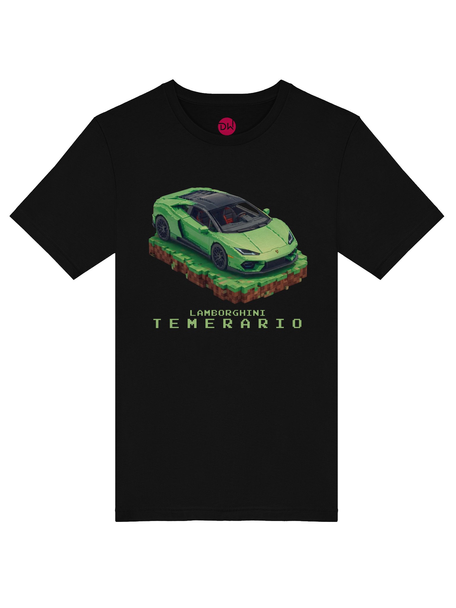 Green Lamborghini Temerario Shirt (Pixel, Retro, Minecraft) product image (39)