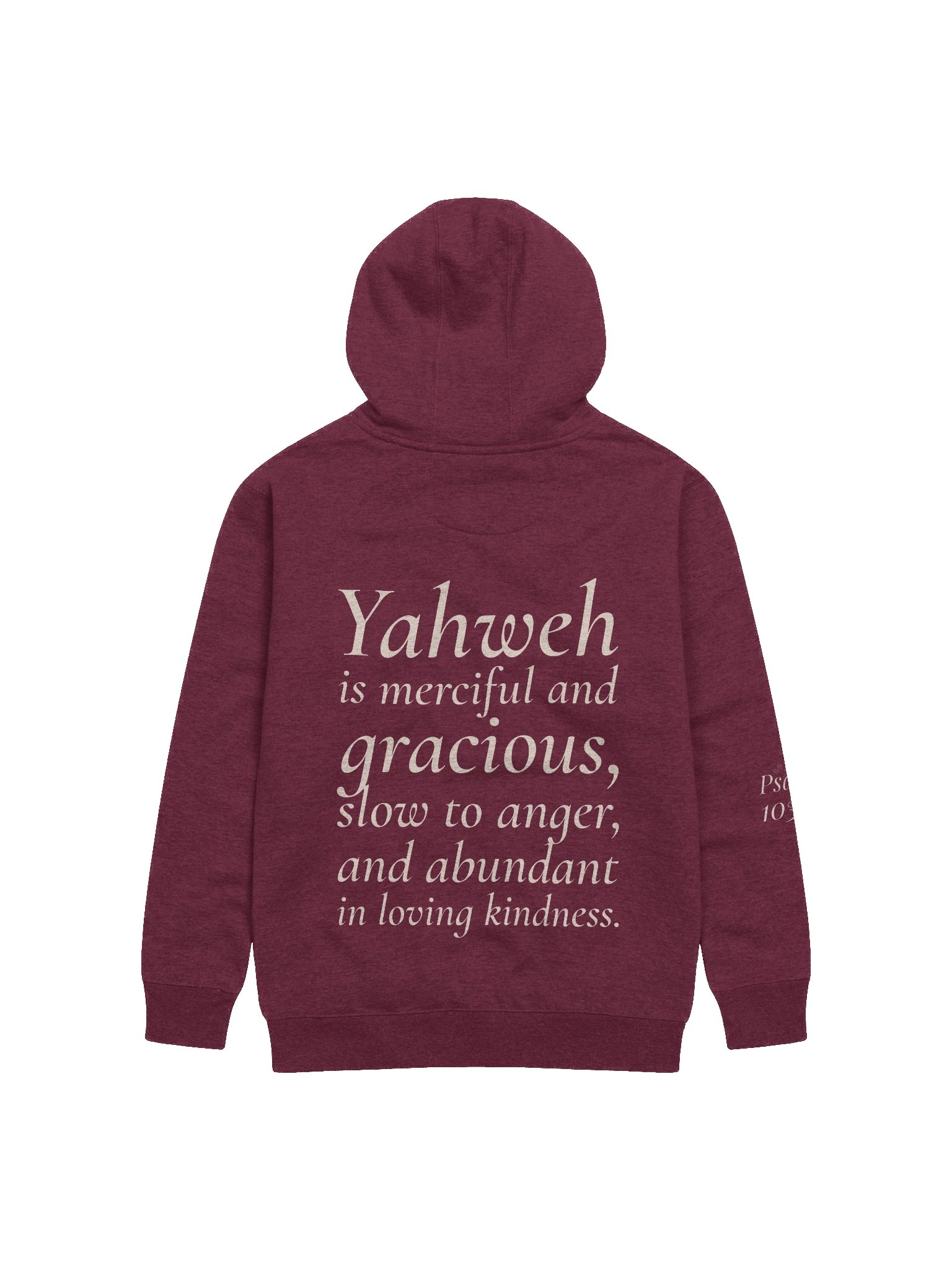 Merciful & Gracious Hoodie – Psalm 103:8 \| By Grace Capsule product image (2)