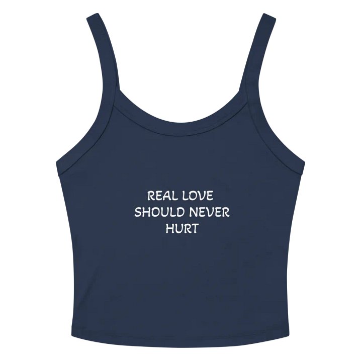 LOVE SHOULD NEVER HURT BLUE TANK product image (2)