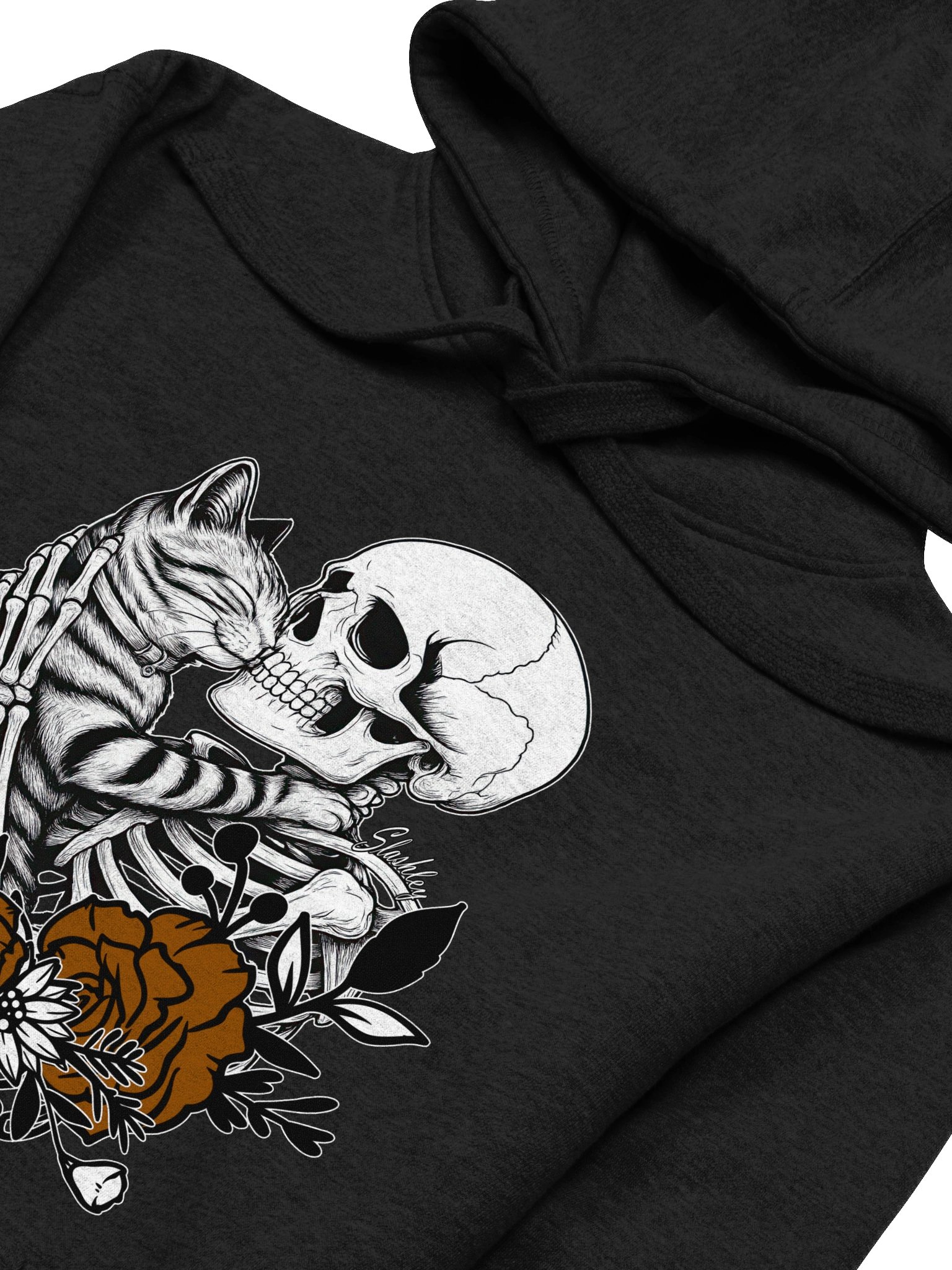 cat and skeleton sweatshirt product image (10)