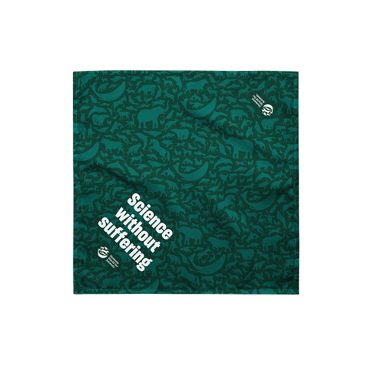 Science without suffering bandana - Green product image (1)