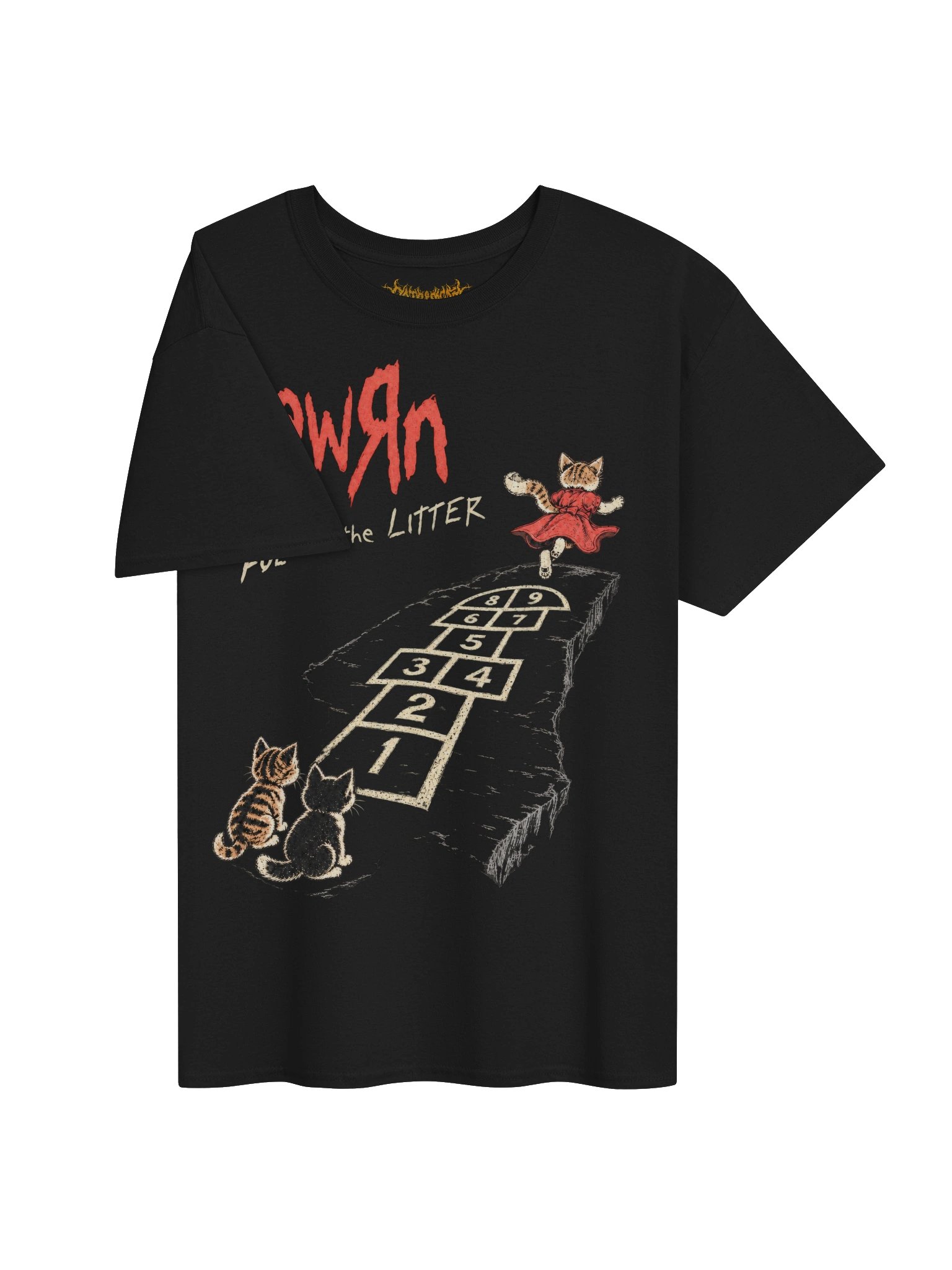 Pawrn “Follow the Litter” Tee — Korn Follow the Leader Cat Parody product image (3)