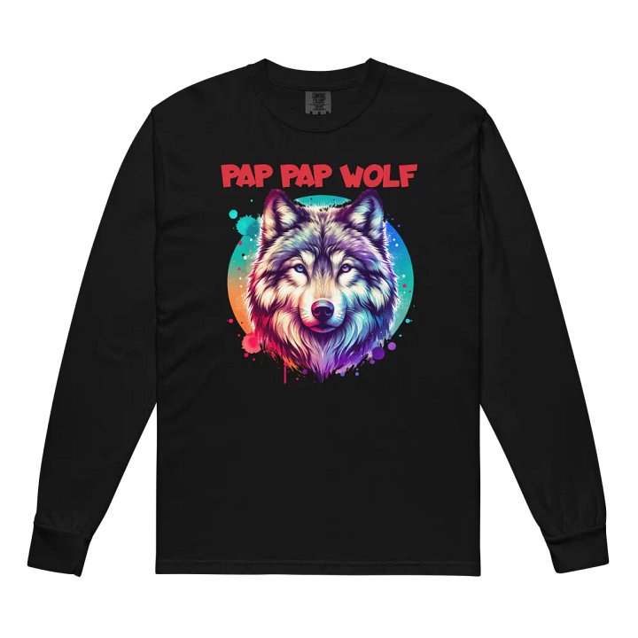Pap Pap Vibrant Wolf Spirit Long Sleeve Shirt product image (4)