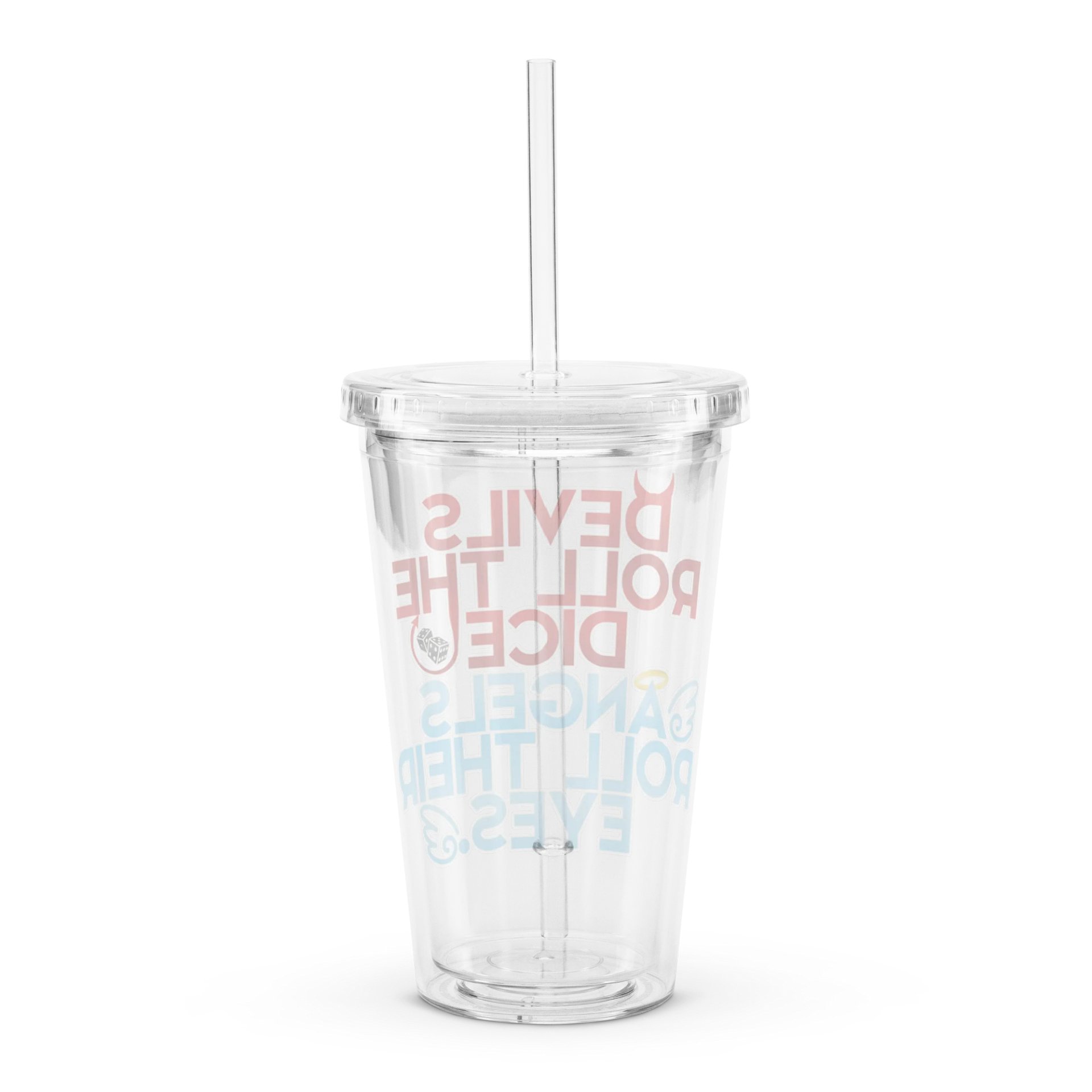 Devils & Angels - Clear Plastic Tumbler product image (2)