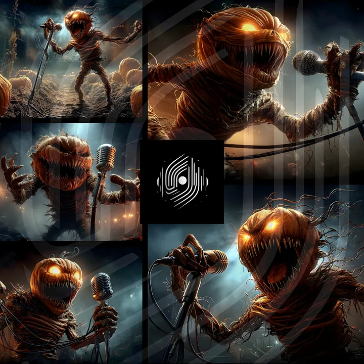 Halloween Pumpkin Musicians – Singers product image (1)