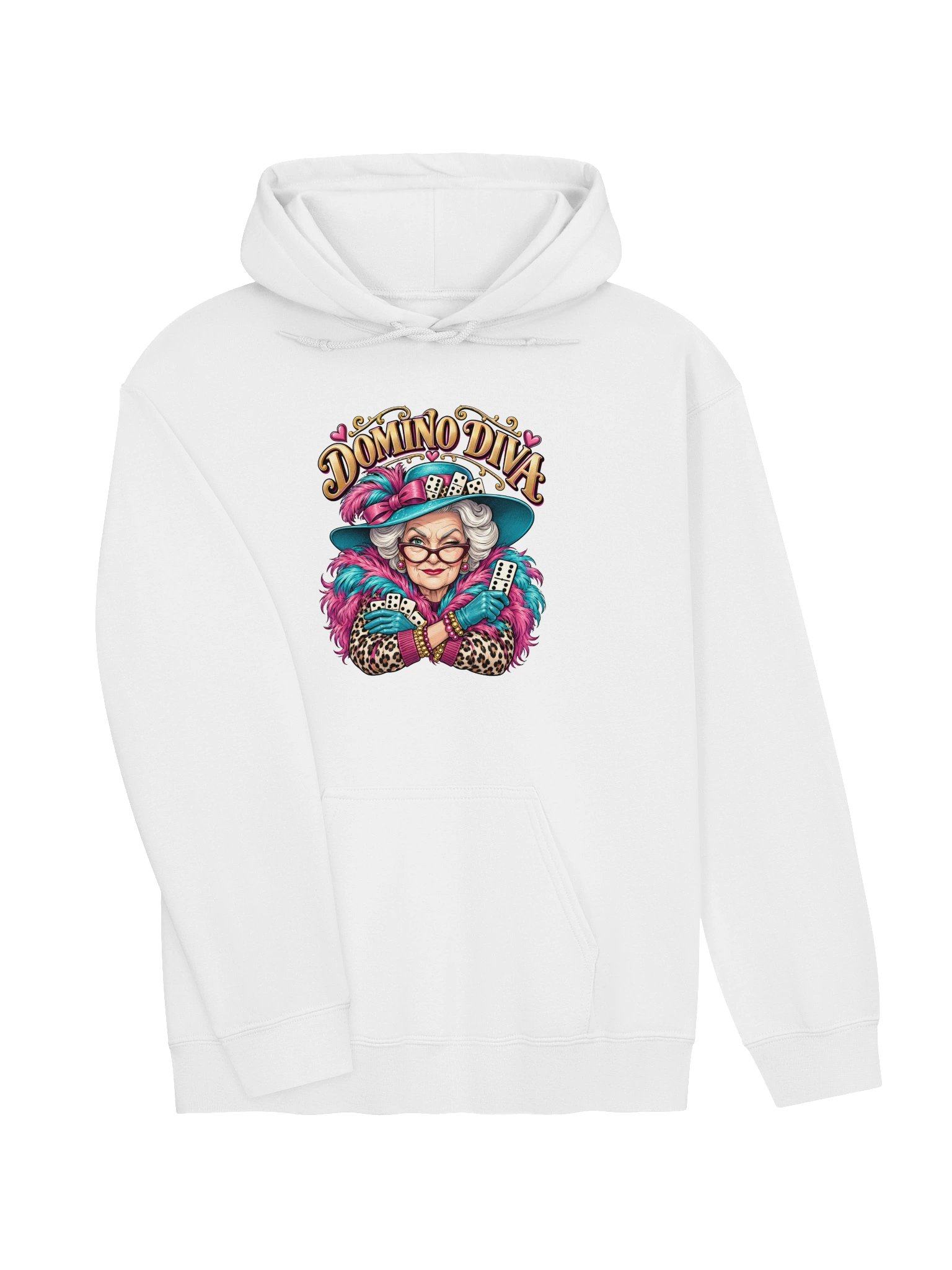 Domino Diva Hoodie | Sassy Domino Player Sweatshirt product image (3)