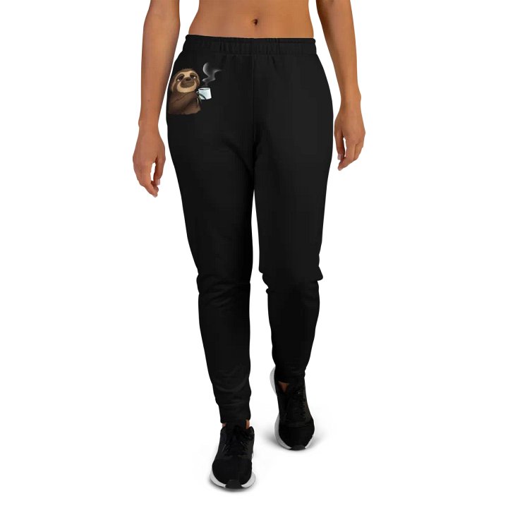 Sloth Serenity Women's Black Joggers product image (2)