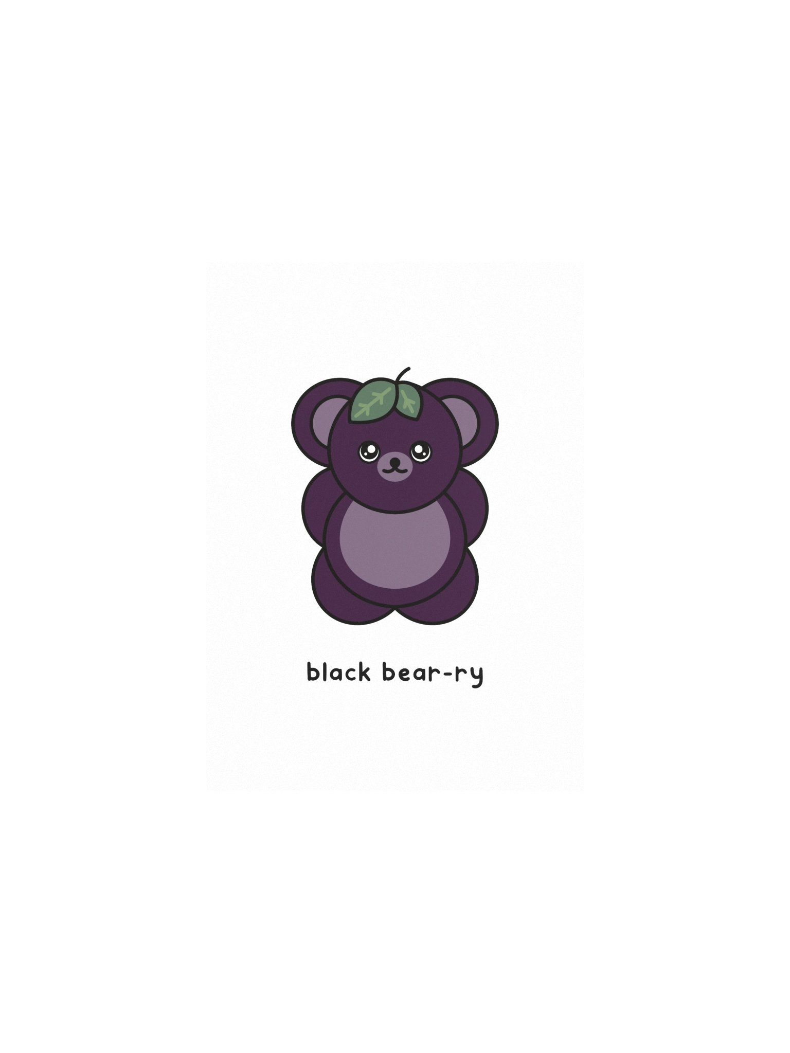 black bear-ry print product image (1)