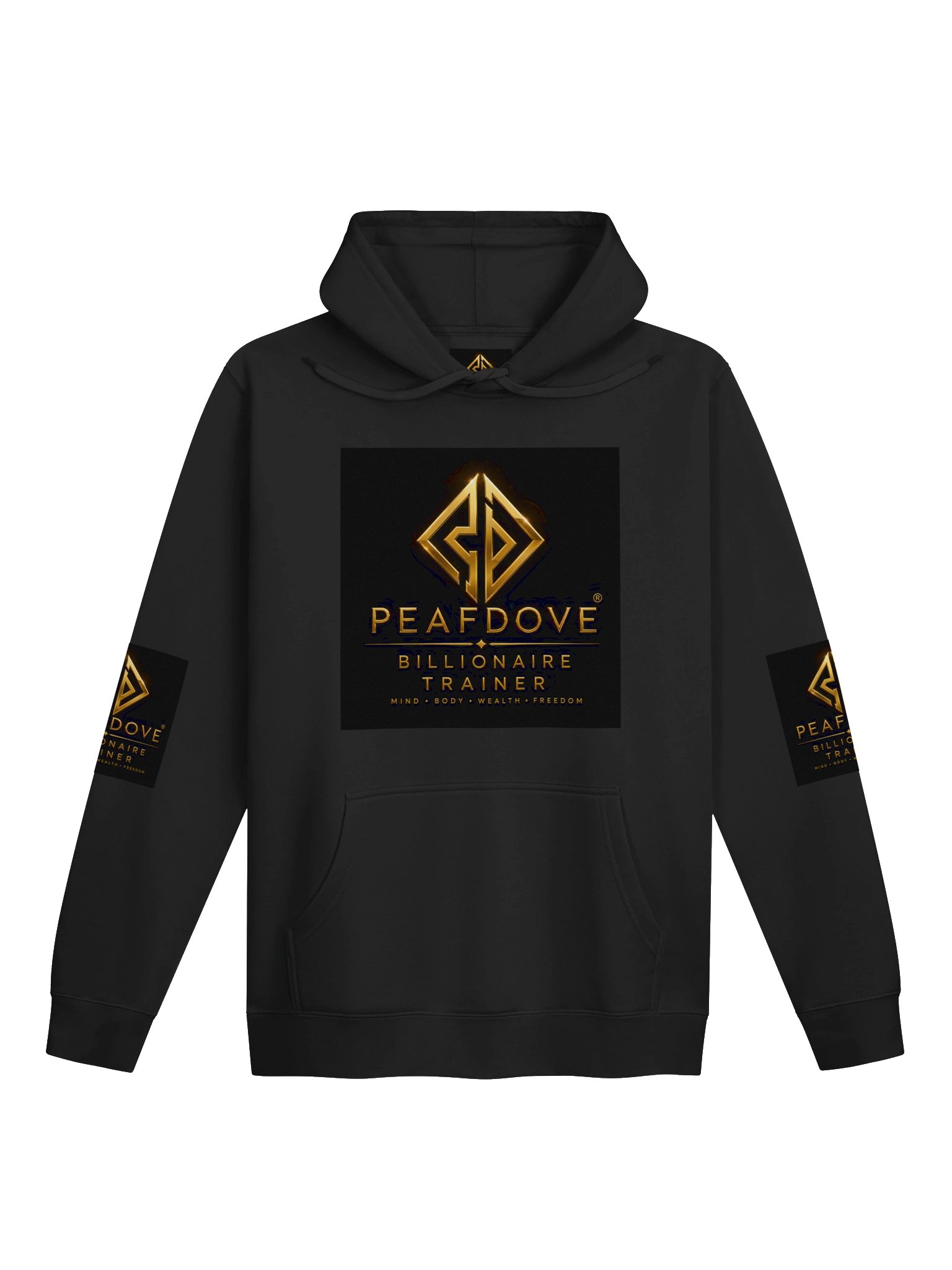 PEAFDOVE® BILLIONAIRE TRAINER HOODIE — FRONT AND BACK SIGNAL product image (2)
