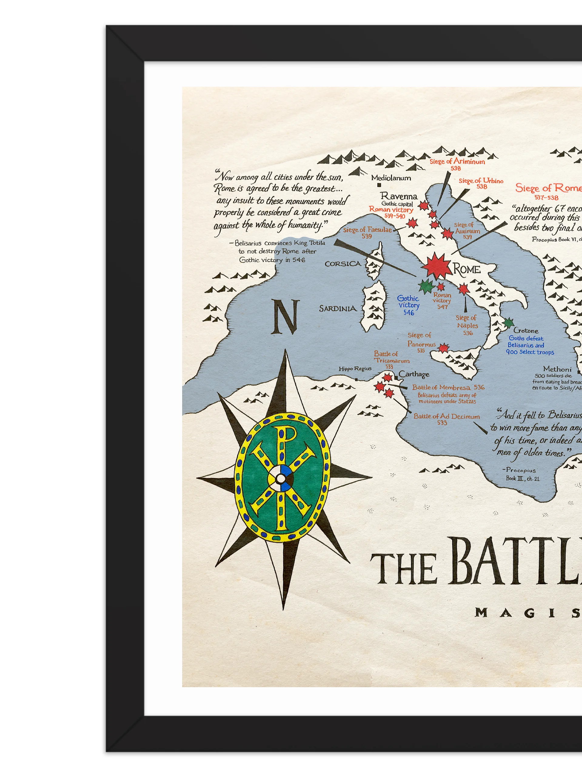 The Battles of Belisarius - Framed Poster product image (2)