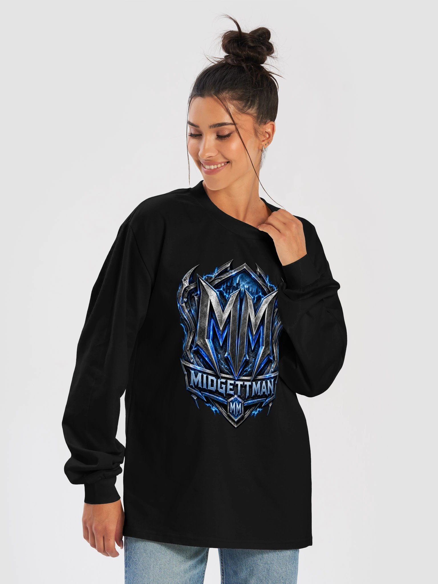 Midgettman Gothic Lightning Emblem Long Sleeve product image (17)