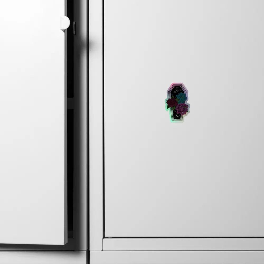 Floral Coffin Holo Sticker product image (6)