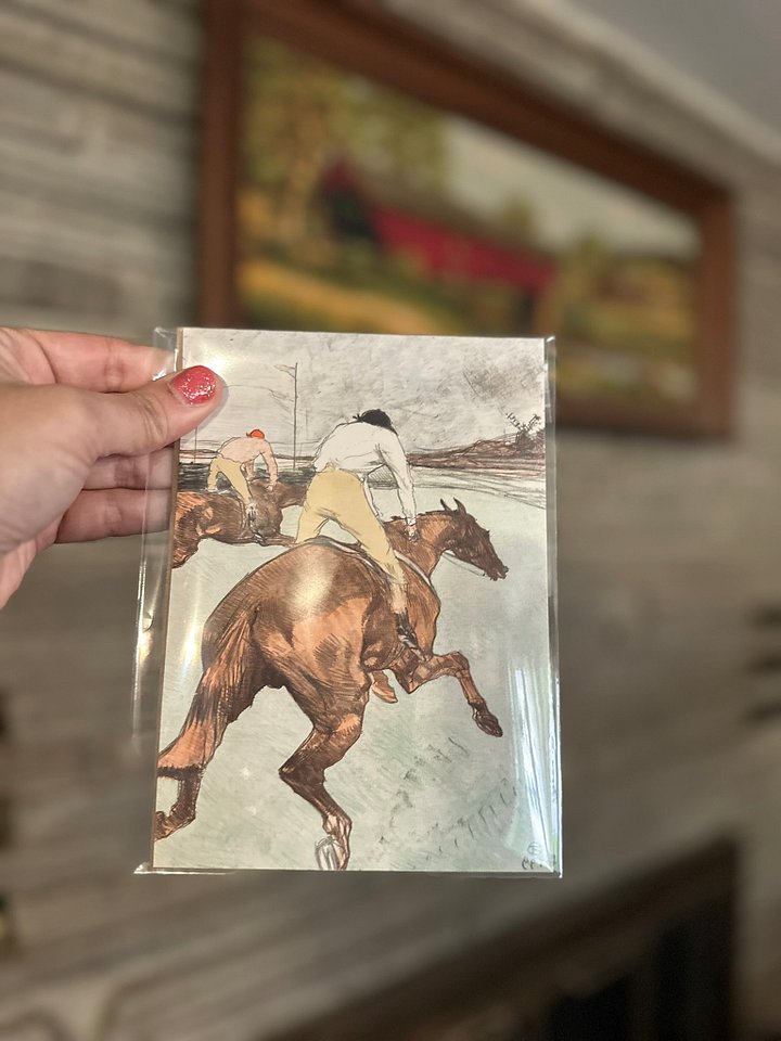 Henri Toulouse Lautrec "The Jockey / Le Jockey" Vintage Equestrian Giclee Fine Art Print | 5x7 | The Ribbon Room product image (1)