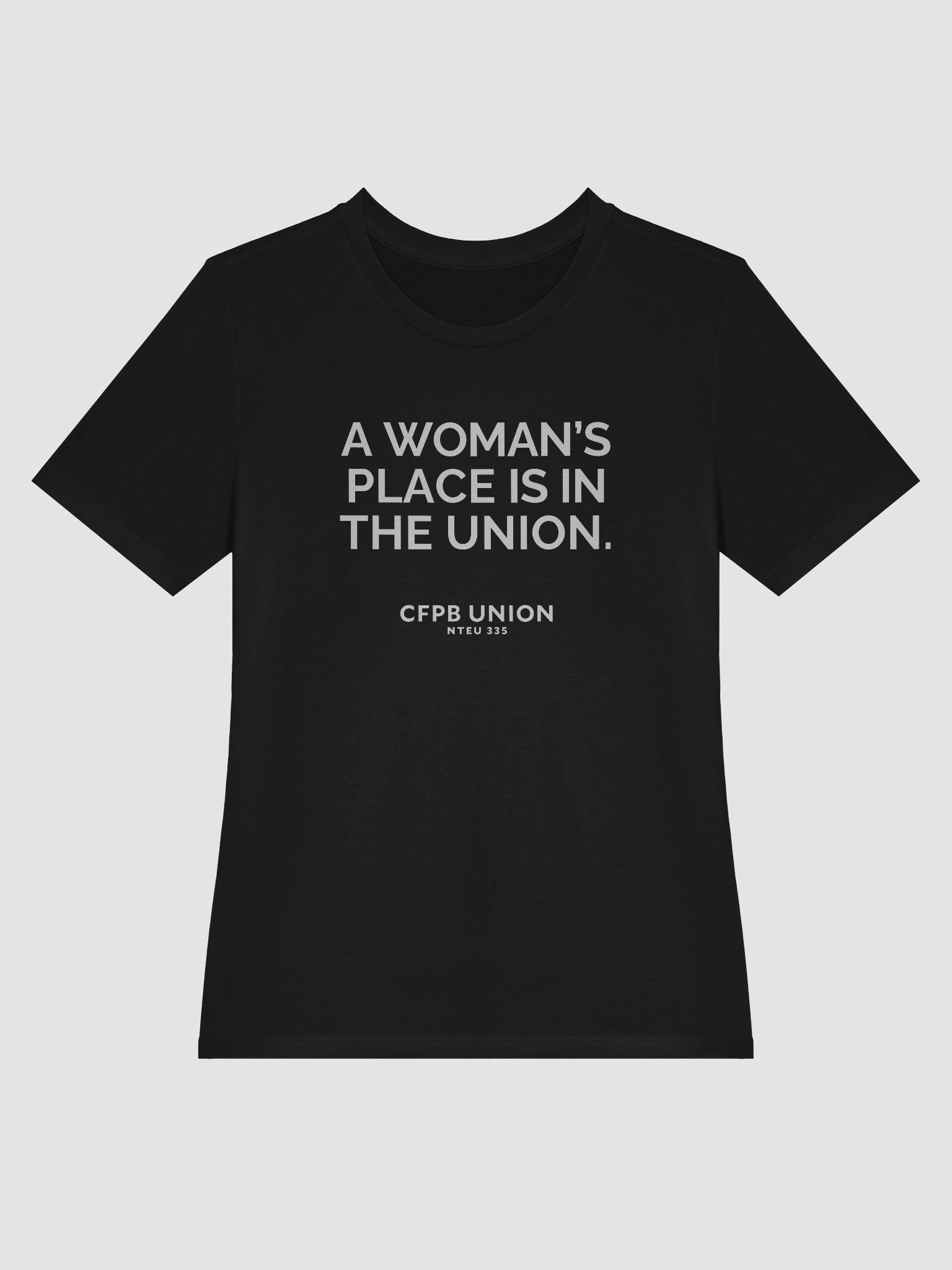 A Woman's Place Is In The Union Women's Cut T-Shirt (White) product image (3)