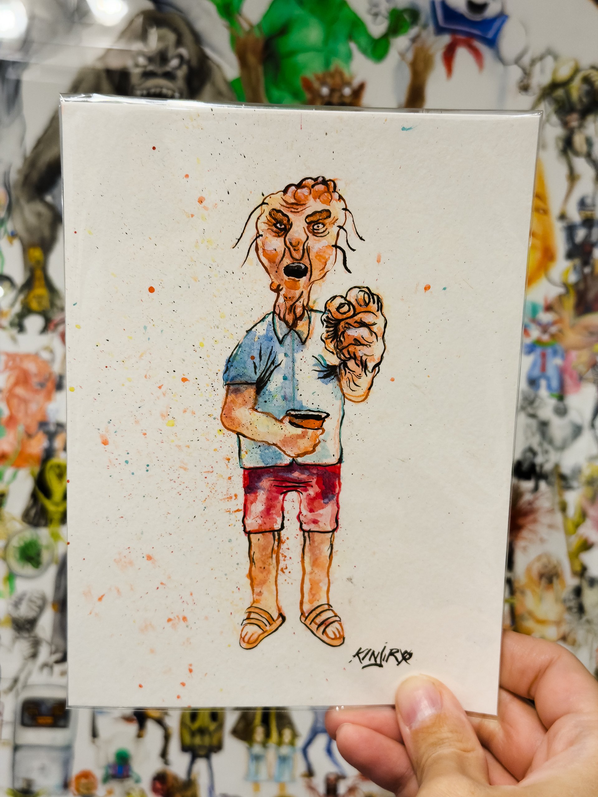 PARTY BRO! (Original Watercolor Painting) product image (2)
