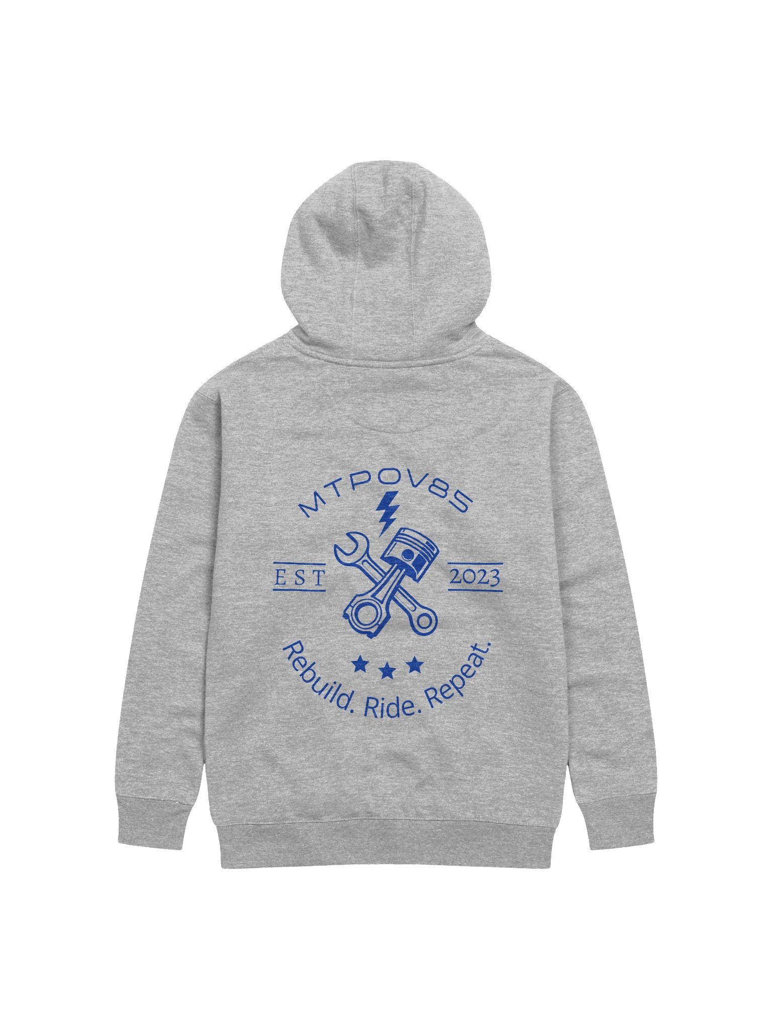 Rebuild. Ride. Repeat. Style 1 Grey Hoodie product image (1)