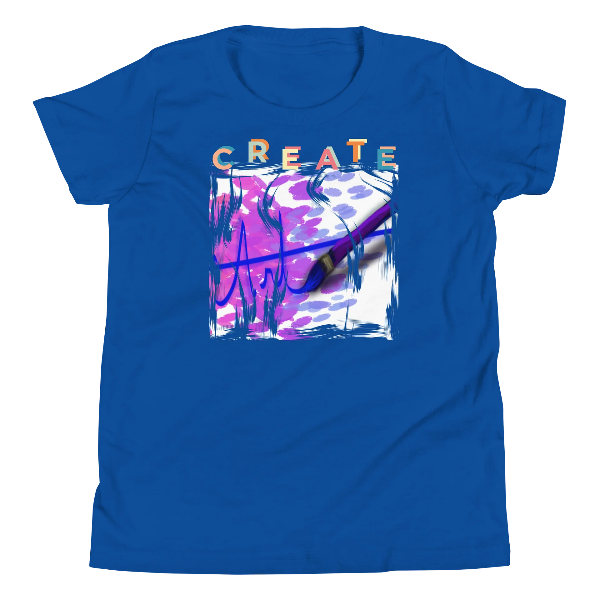 "Create Art" T-Shirt. Youth Short Sleeve T-Shirt - Bella+Canvas product image (1)