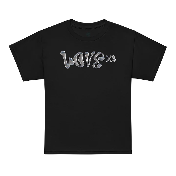 LOVE X3 Kids Black T-Shirt product image (1)
