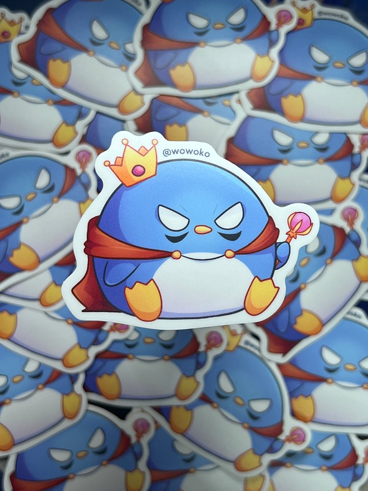 WoWoKo x Potato Fighers - King Pepe - Sticker product image (1)