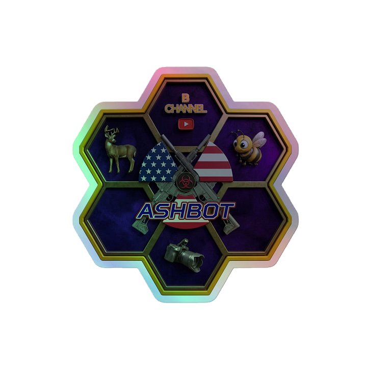 ASHBOT BEE LOGO Holographic Sticker product image (2)
