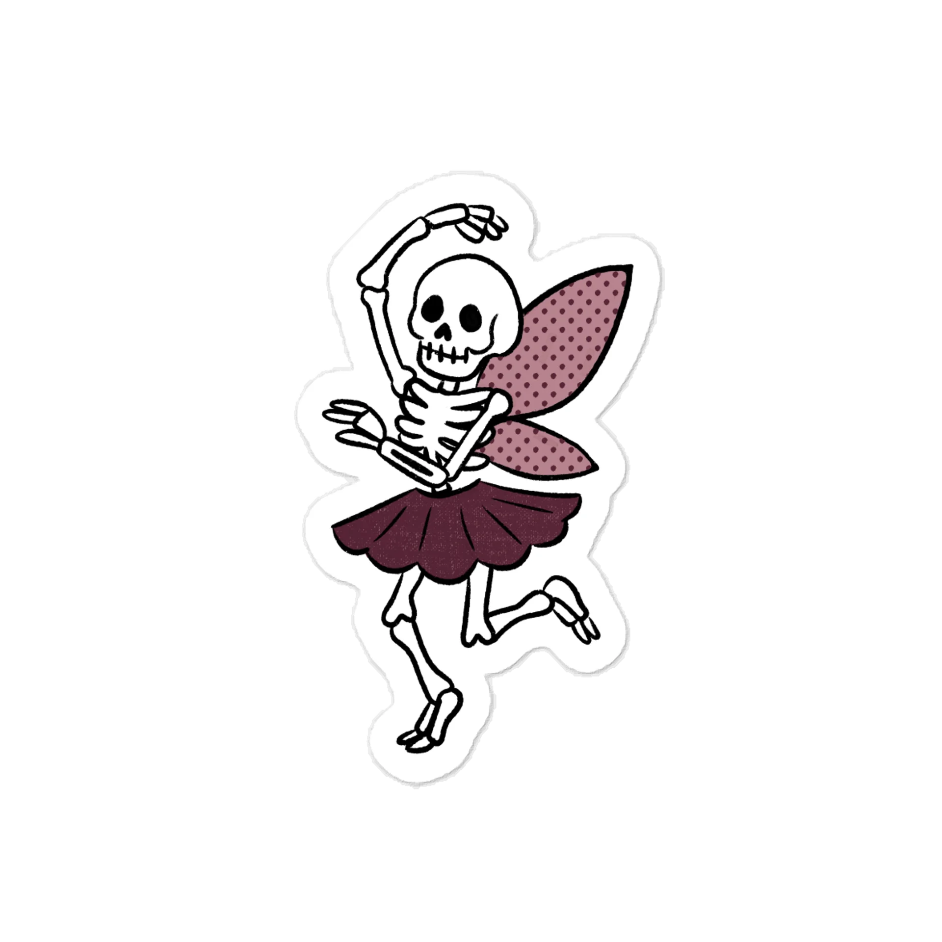 Skeleton Fairy Sticker product image (1)