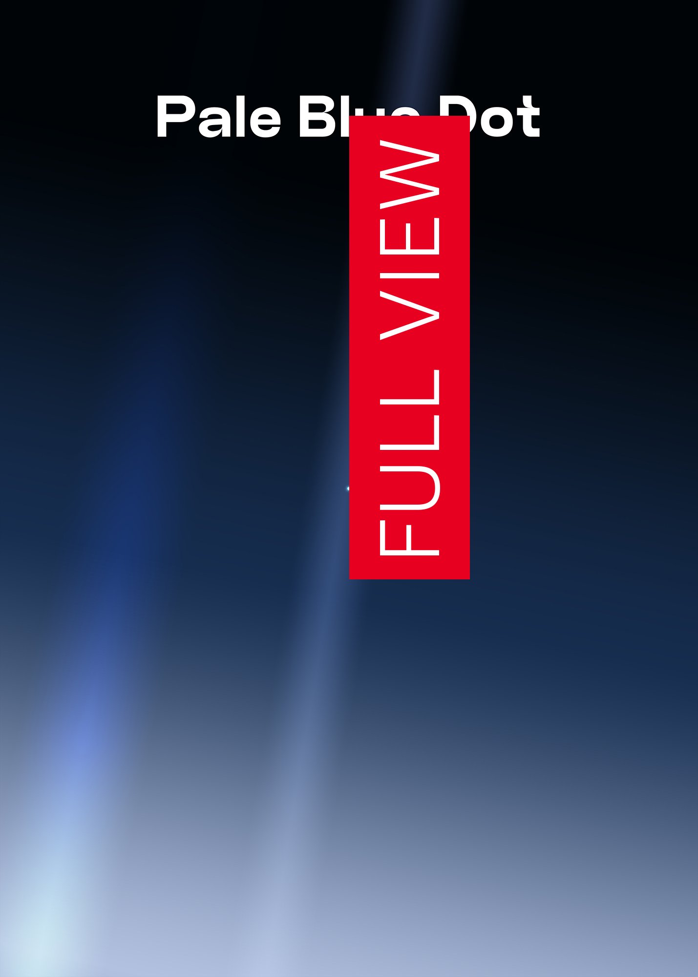 Pale Blue Dot poster, NASA Voyager 1 (2020 revision) — Space poster product image (4)