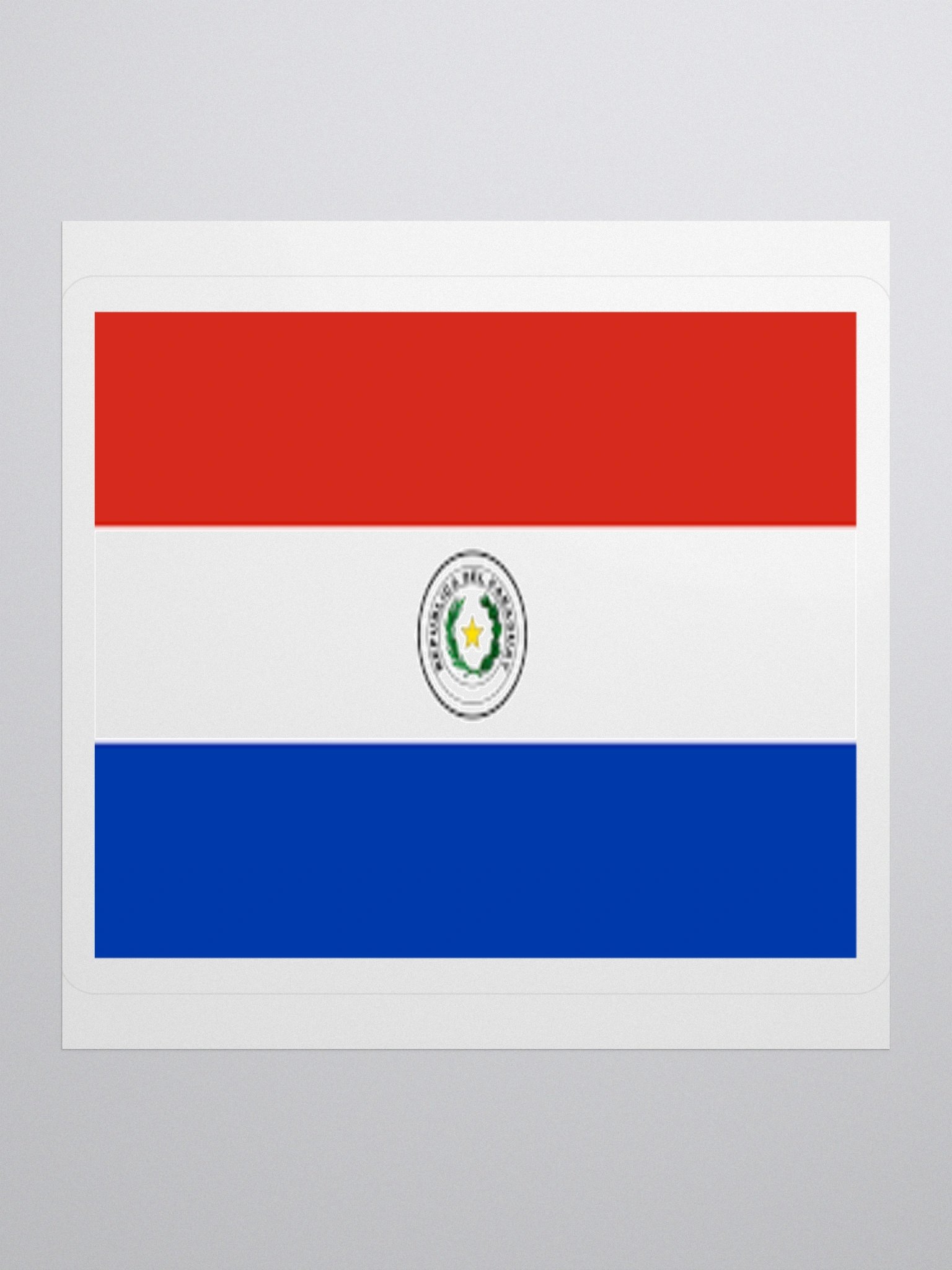 Exclusive Paraguay Flag Kiss-Cut Stickers - High-Quality Vinyl, Multiple Sizes product image (3)
