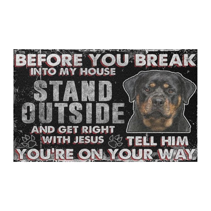 Rottweiler Welcome Mat product image (2)