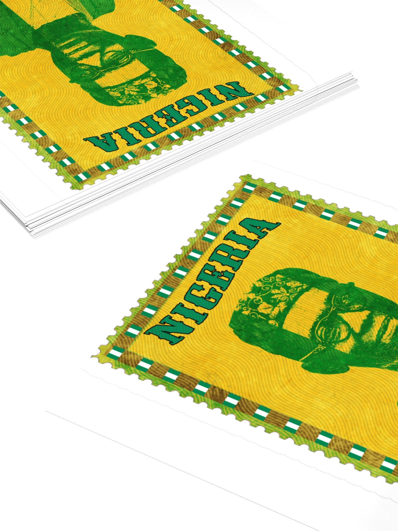 Nnamdi Azikiwe Nigeria Vintage Postage Stamp Sticker product image (11)