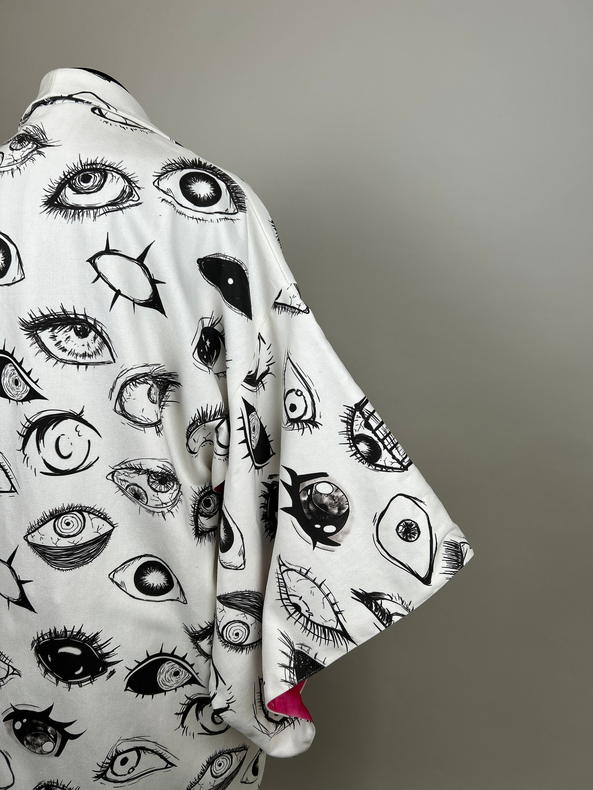 Shawl Haori Traditional Japanese Oversized Denim Jacket product image (7)