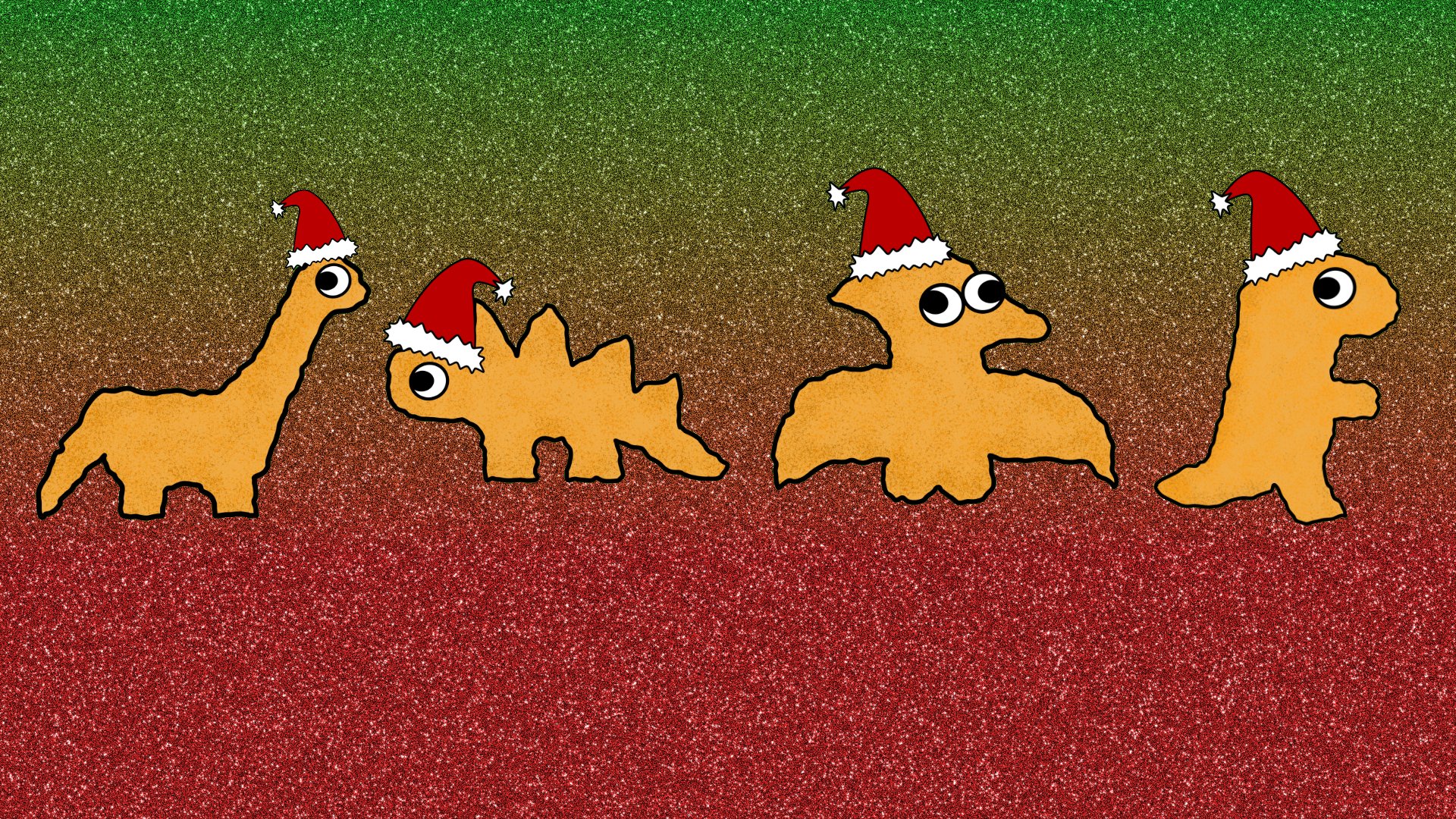 Dino Nuggies Holiday Desktop Wallpaper product image (1)