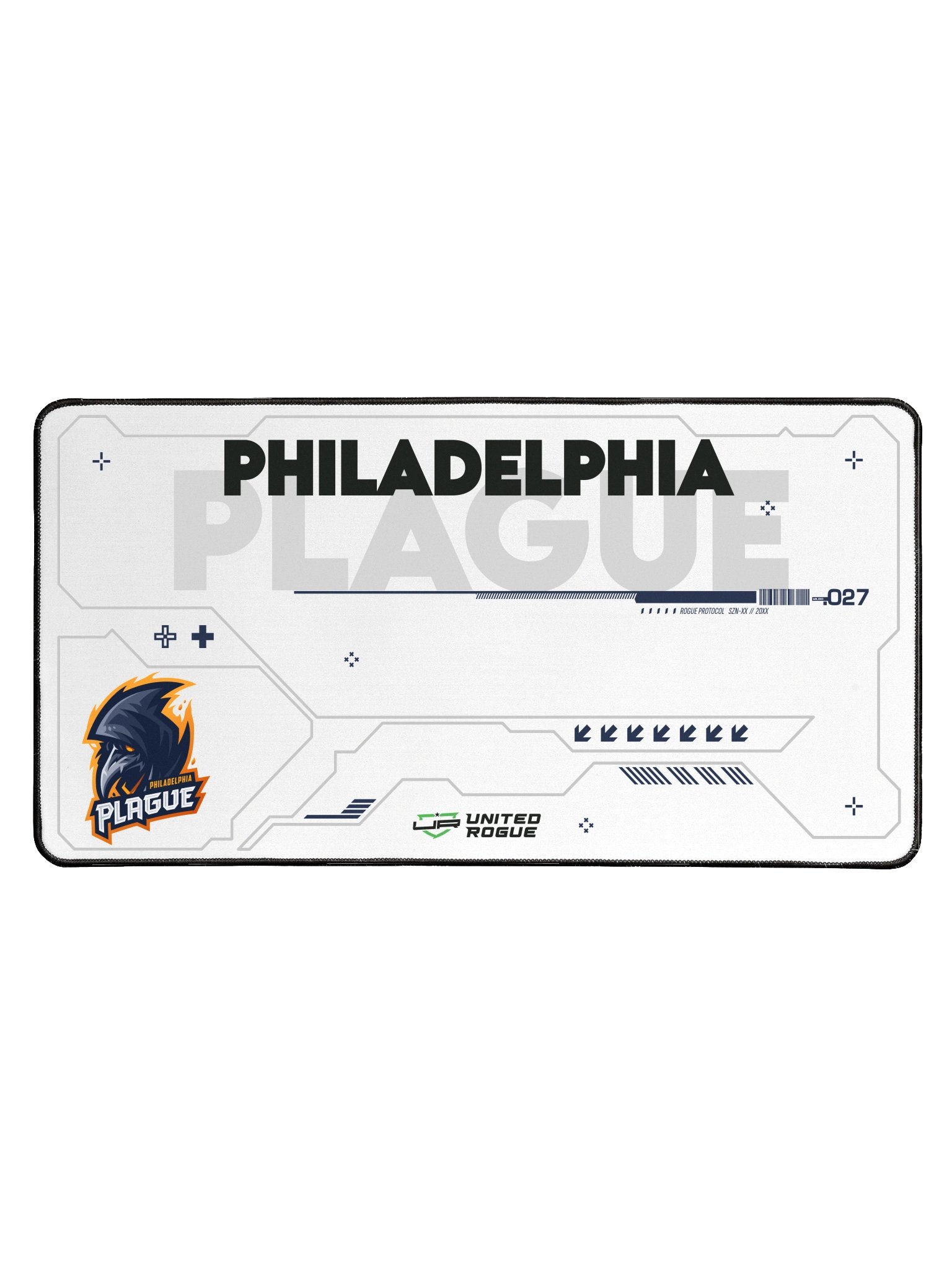 Philadelphia Plague White Desk Mat product image (1)