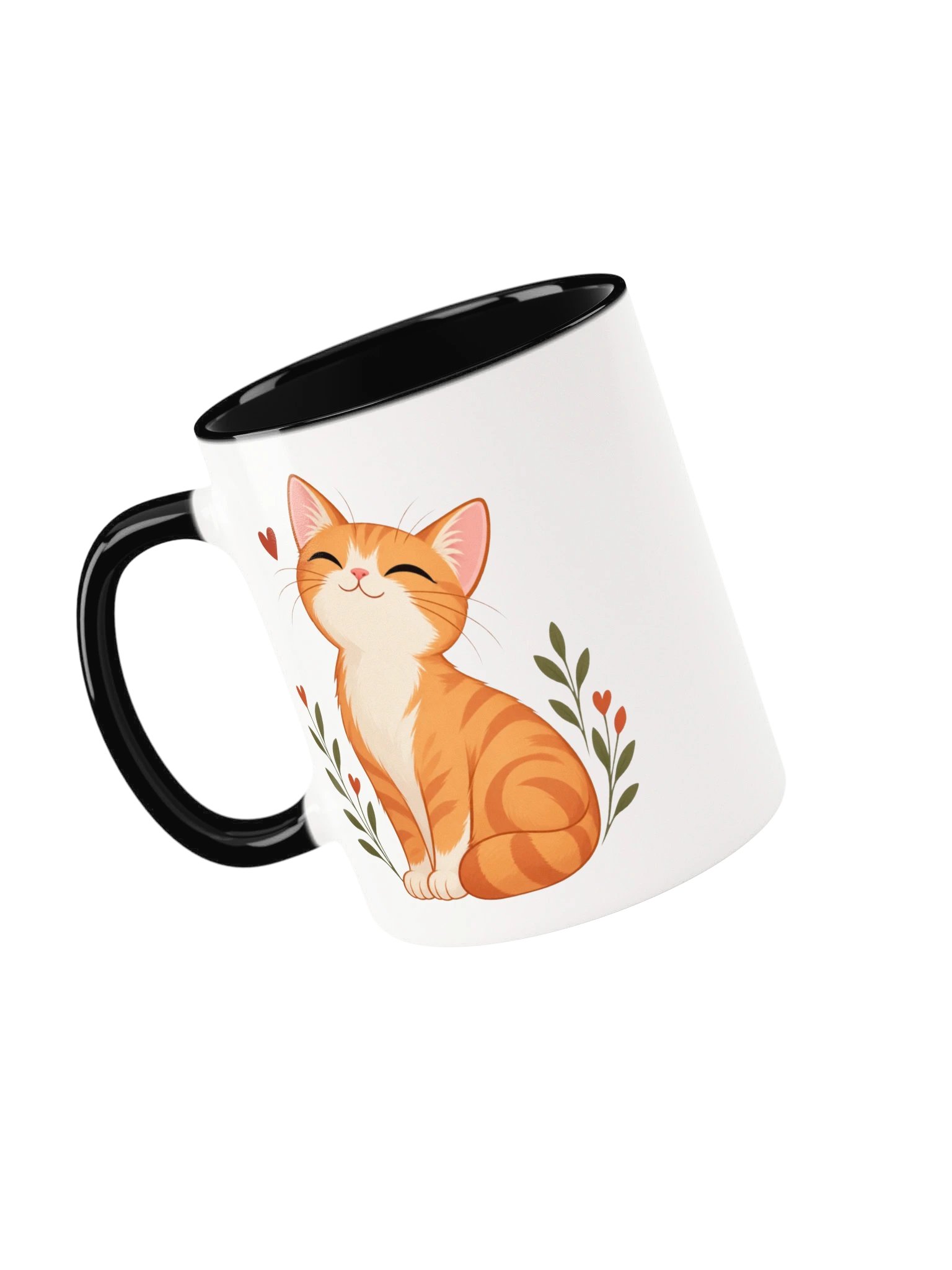 Orange Tabby Cat Ceramic Mug | Cute Ginger Cat Coffee Cup Gift product image (3)