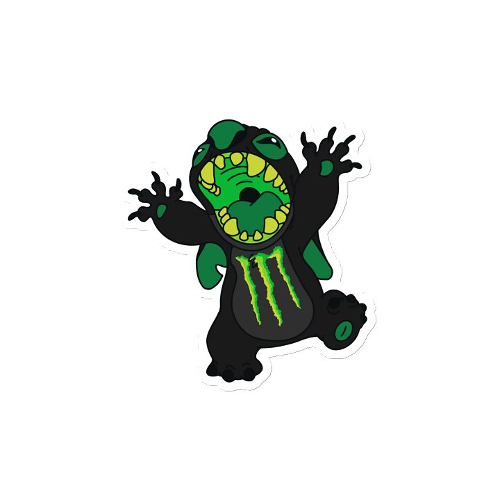 Stitch X Monster Die-Cut Magnet product image (1)