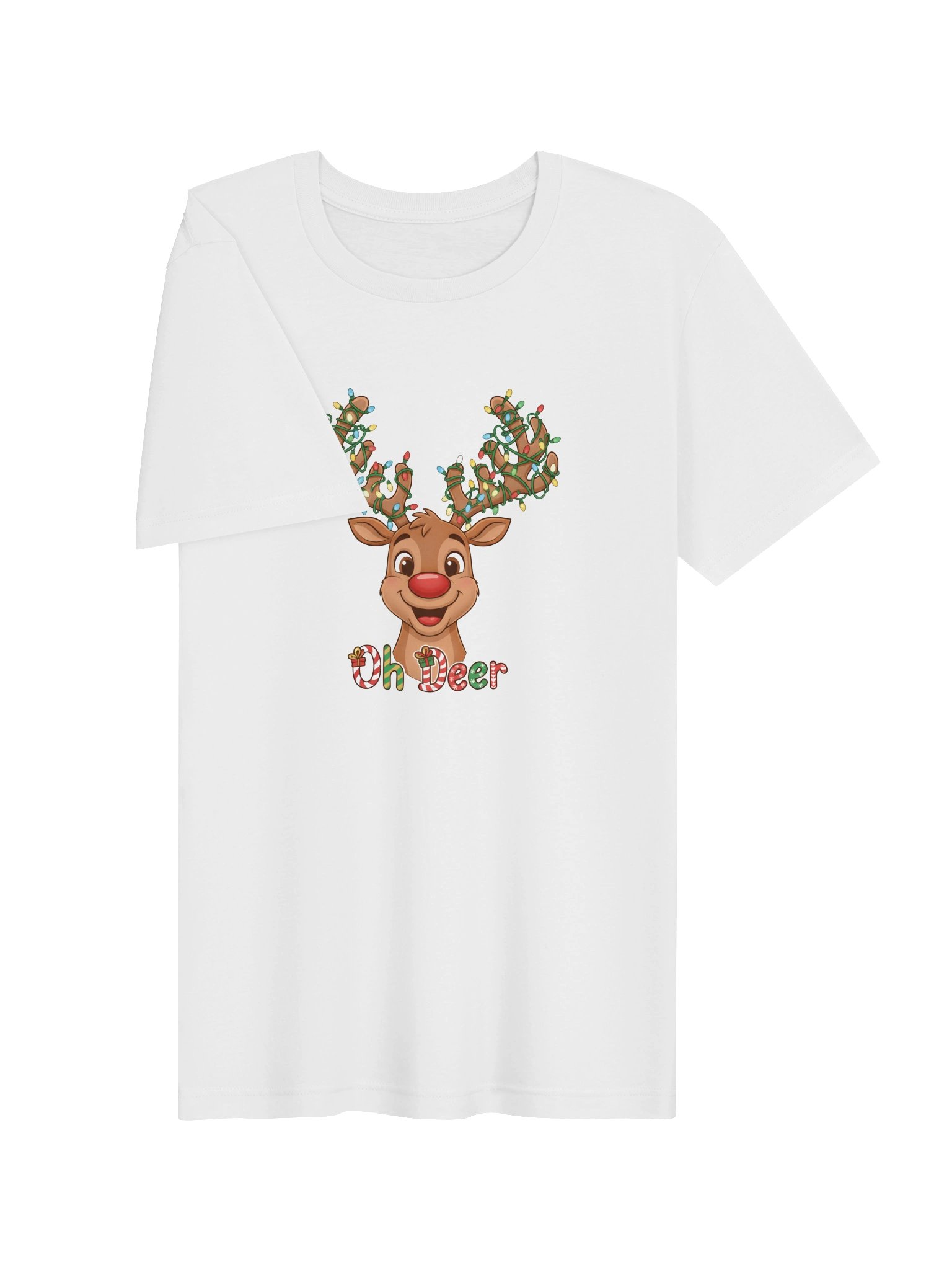 Oh Deer Christmas Reindeer Tee product image (5)