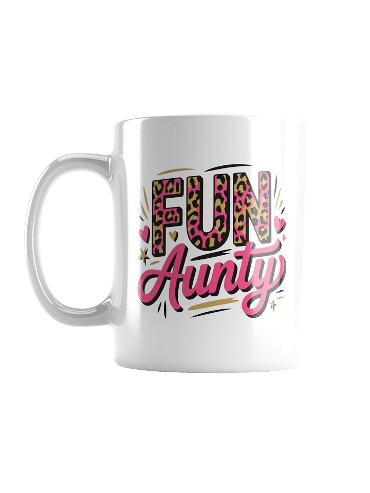 Fun Aunty Leopard Heart Coffee Mug product image (1)