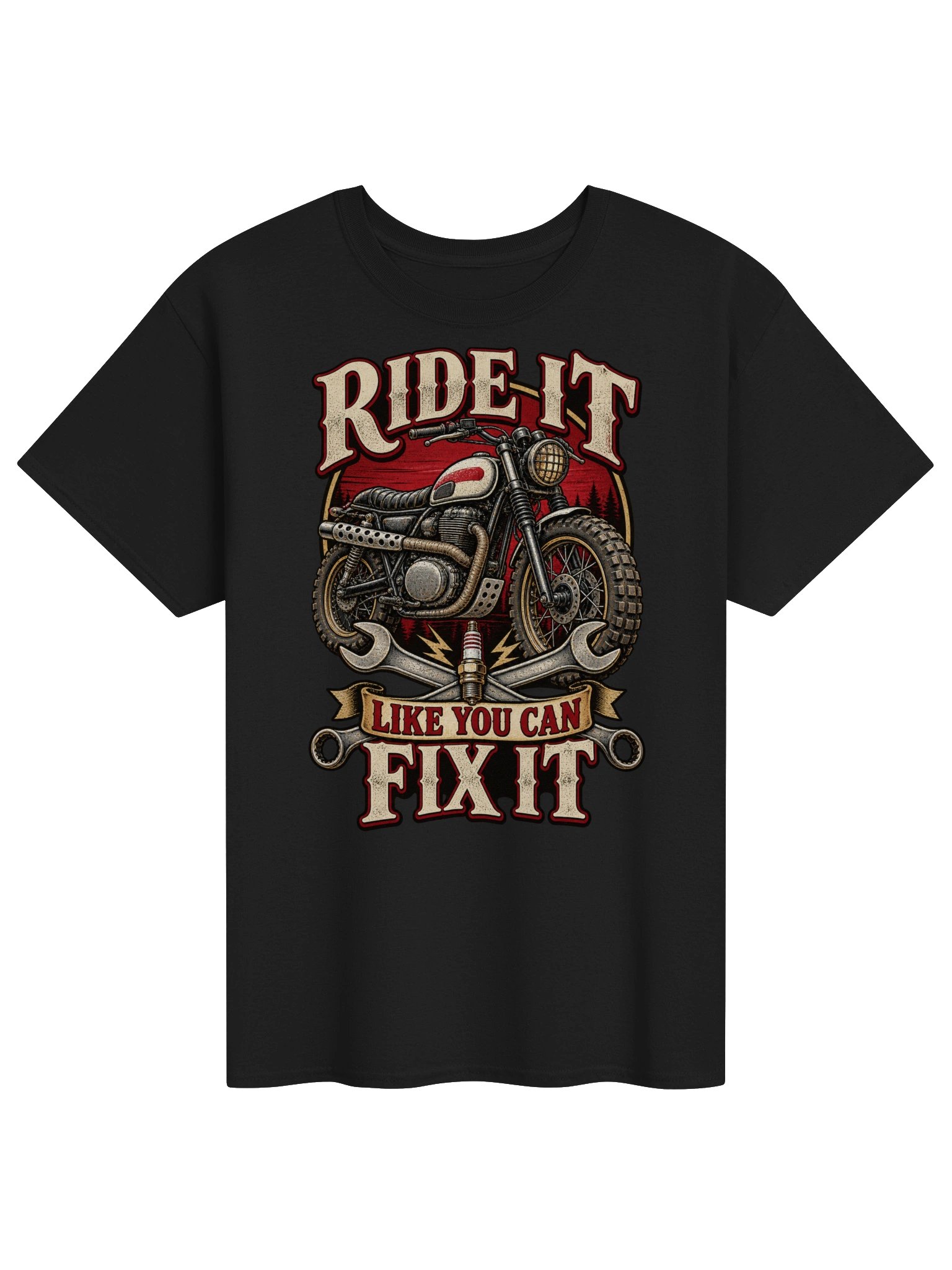 Ride It Like You Can Fix It Motorcycle Mechanic T-Shirt product image (1)