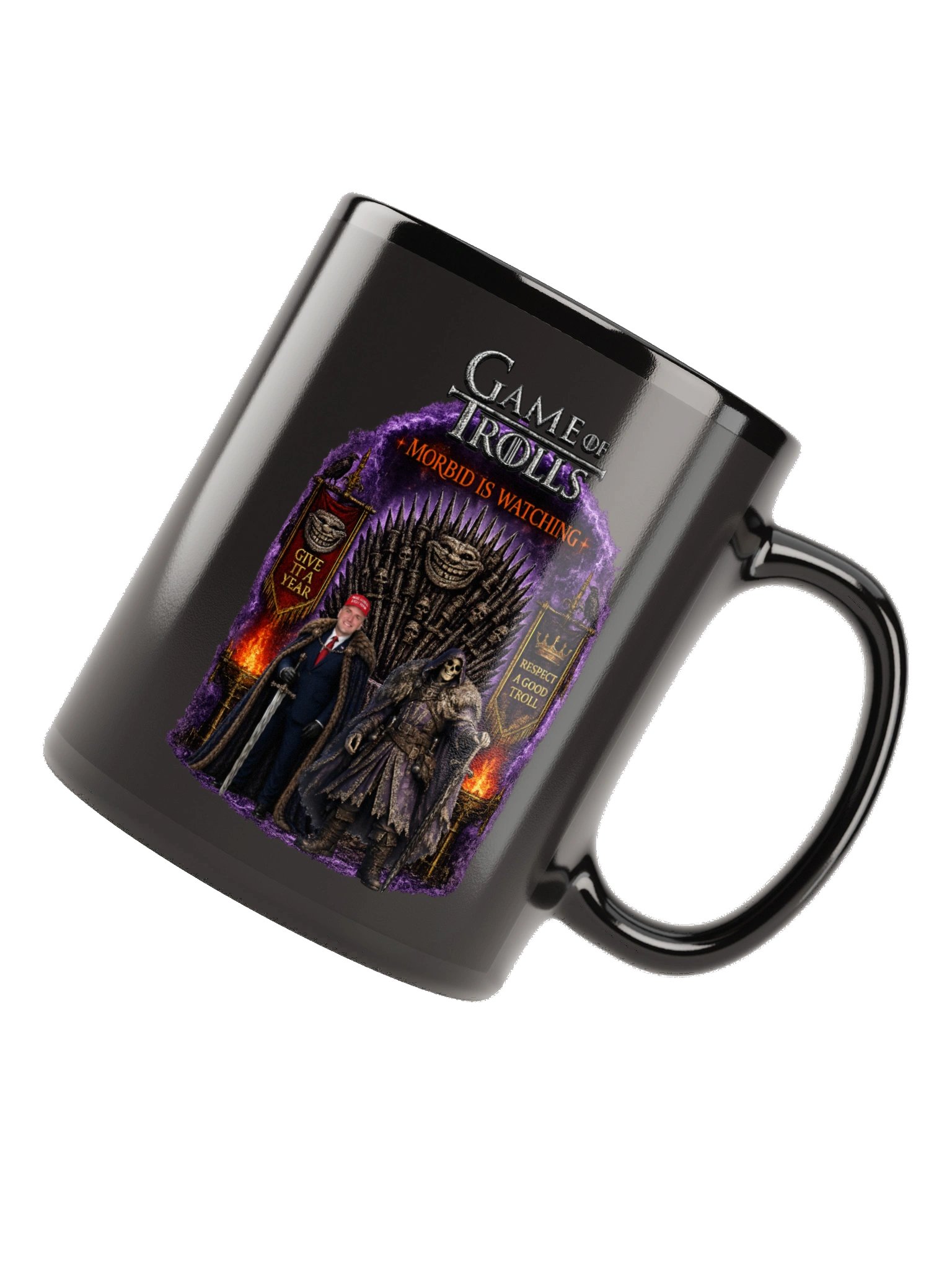 Game of Trolls Black Glossy Mug product image (4)