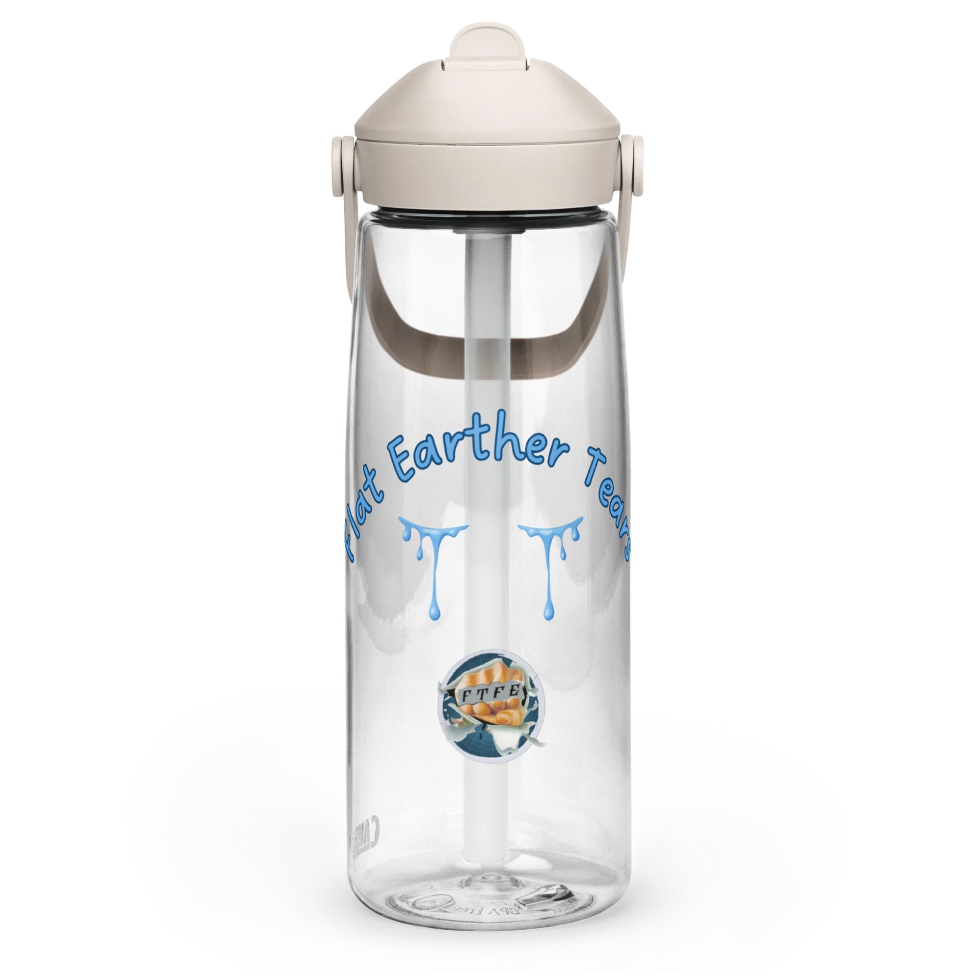 Flat Earther Tears Water Bottle product image (3)