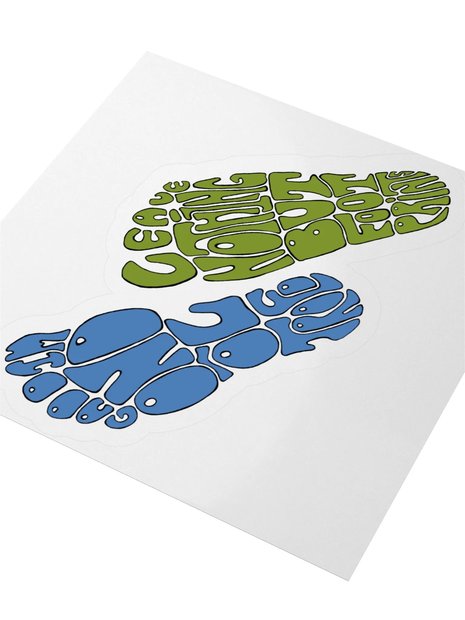 Bilingual Footprints sticker product image (3)