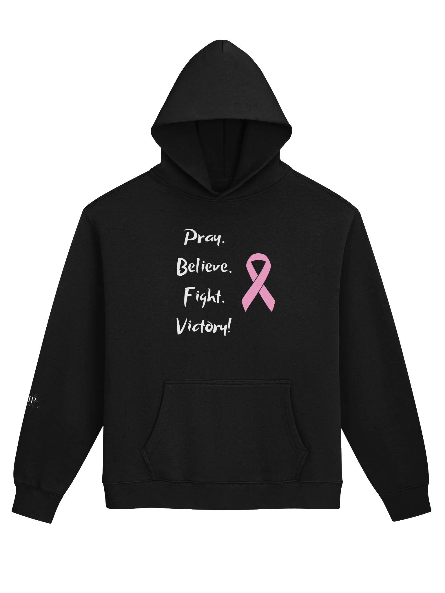 VIP Breast Cancer Awareness "Pray, Believe, Fight, Victory!" Signature Unisex Hoodie product image (1)